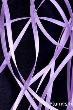Ruban satin - largeur 3 mm - lilas